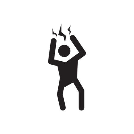 stress vector icon design templateのイラスト素材