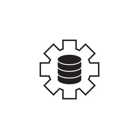 database vector icon design templateのイラスト素材
