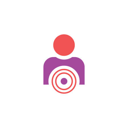 target vector icon design templateのイラスト素材
