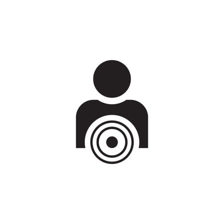 target vector icon design templateのイラスト素材