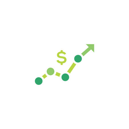 increase revenue vector icon design templateのイラスト素材