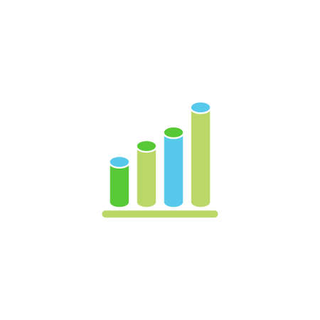 diagram vector icon design templateのイラスト素材