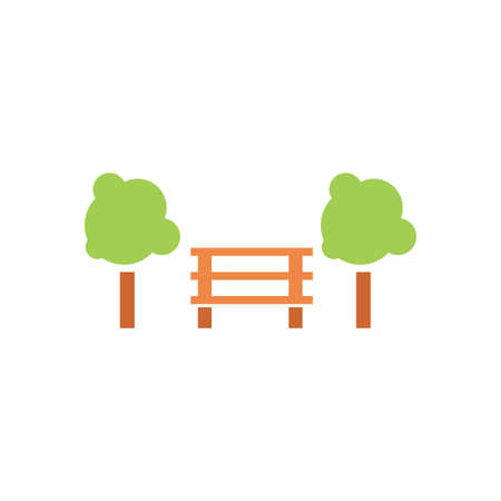 city park vector icon design templateのイラスト素材