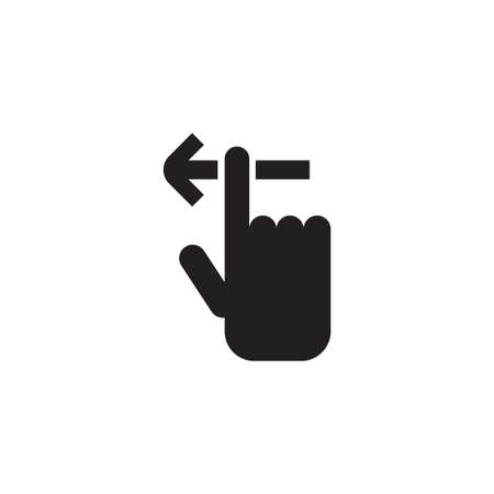 hand swipe vector icon design templateのイラスト素材