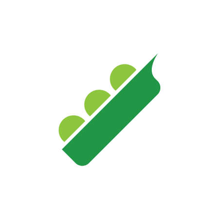 peas vector icon design templateのイラスト素材