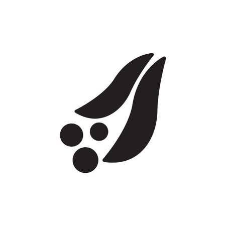 peas vector icon design templateのイラスト素材