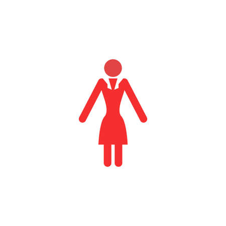 business woman vector icon design templateのイラスト素材