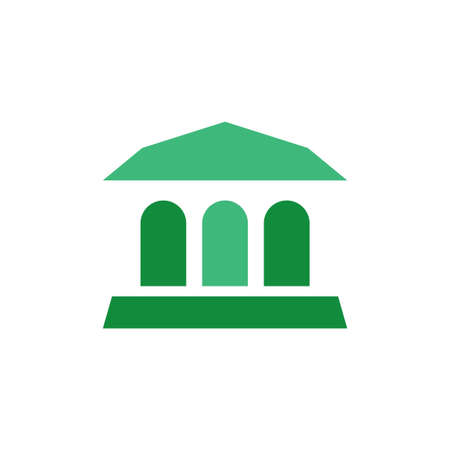 museum vector icon design templateのイラスト素材