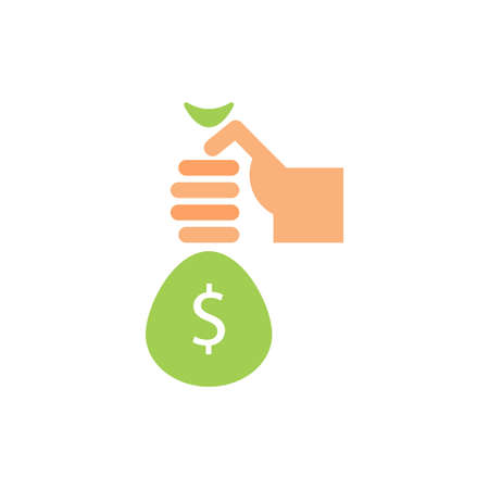 give money vector icon design templateのイラスト素材