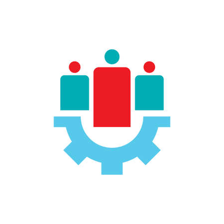 teamwork vector icon design templateのイラスト素材