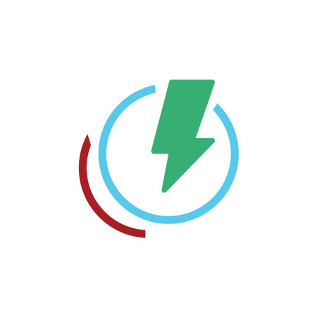 electric power vector icon design template