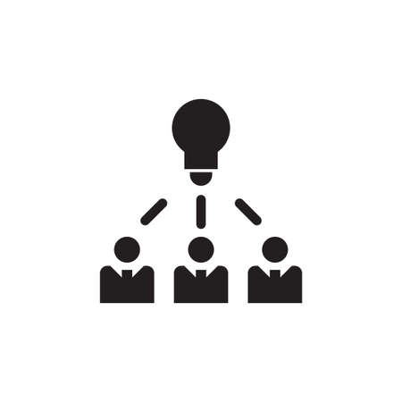 collaboration idea vector icon design templateのイラスト素材