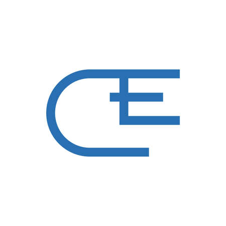 ce initial letter vector   iconのイラスト素材