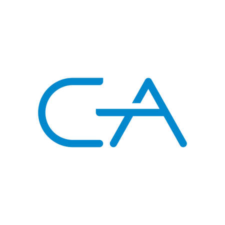ca initial letter vector   iconのイラスト素材