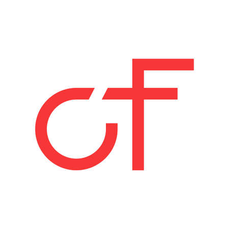 cf initial letter vector iconのイラスト素材