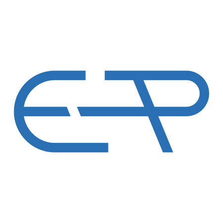 ep initial letter vector logo iconのイラスト素材