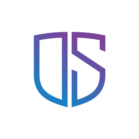 os initial letter vector logo icon