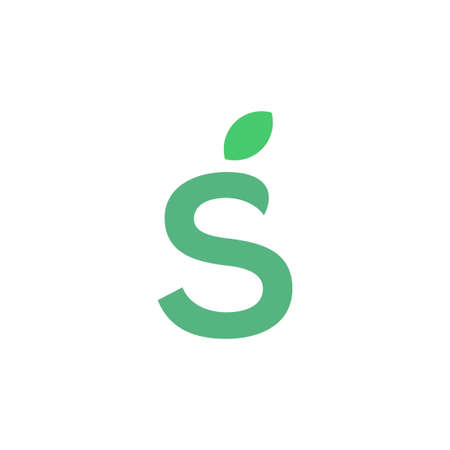 s initial letter vector  iconのイラスト素材