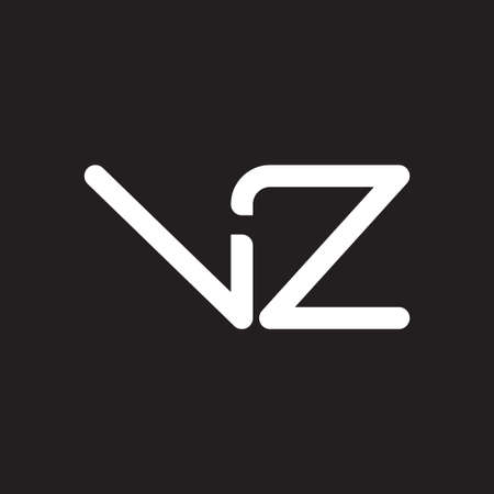 vz initial letter vector logo iconのイラスト素材