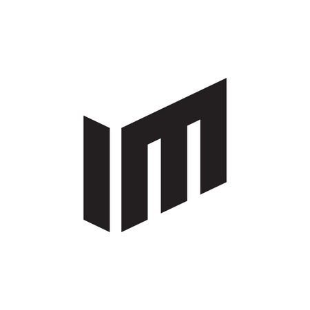 im initial letter vector  iconのイラスト素材