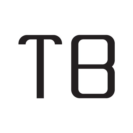 tb initial letter vector  iconのイラスト素材