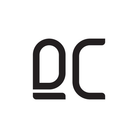qc initial letter vector iconのイラスト素材