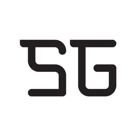 sg initial letter vector logo icon