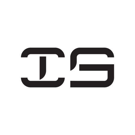 is initial letter vector logo iconのイラスト素材