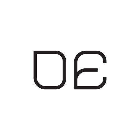 de initial letter vector logo iconのイラスト素材