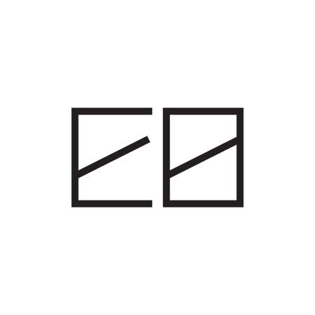 eb initial letter vector logo iconのイラスト素材