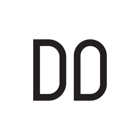 do initial letter vector logo iconのイラスト素材