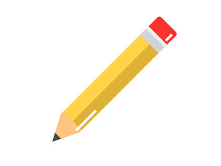pencil flat clipart vector illustrationのイラスト素材