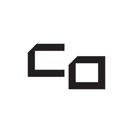 co initial letter vector logoのイラスト素材