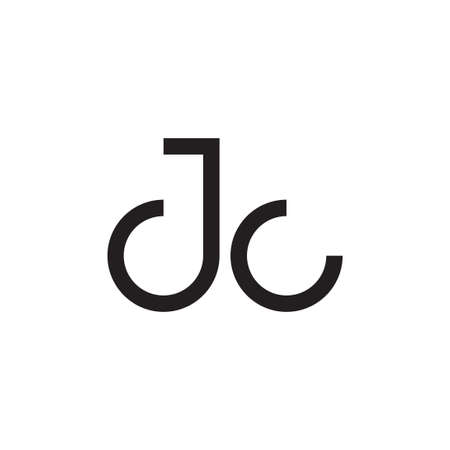 dc initial letter vector logoのイラスト素材