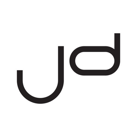 jd initial letter vector logoの素材 [FY310168345112]