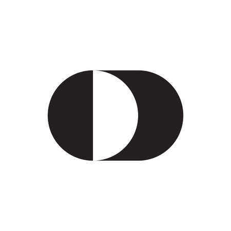 od initial letter vectorのイラスト素材
