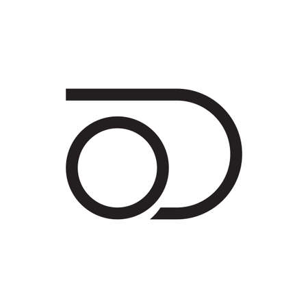 od initial letter vectorのイラスト素材