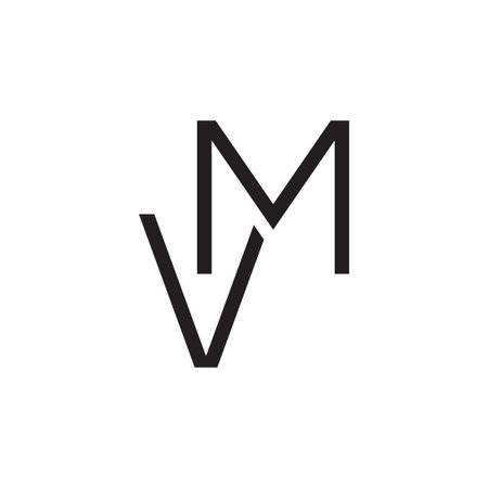 vm initial letter vector logoのイラスト素材