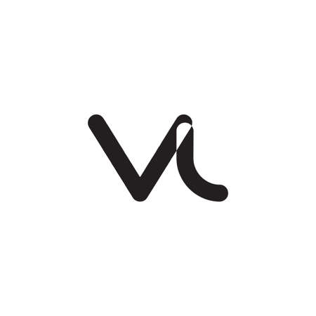 vl initial letter vector logoのイラスト素材