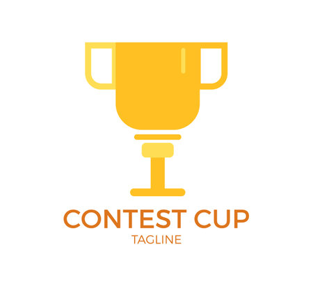 contest cup vector logo template designのイラスト素材