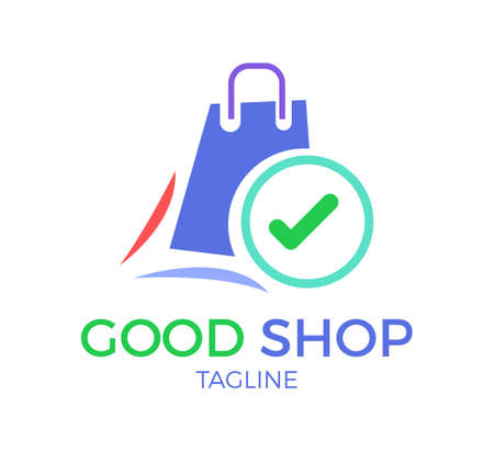 good shop vector logo template designのイラスト素材
