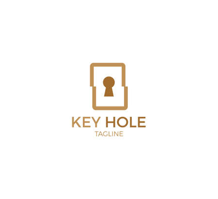 key hole vector  template designのイラスト素材