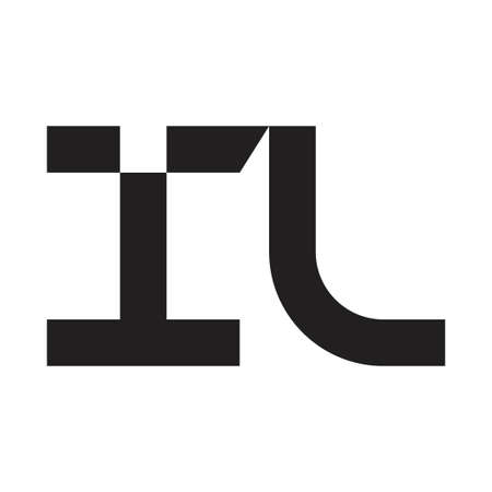 il initial letter vectorのイラスト素材