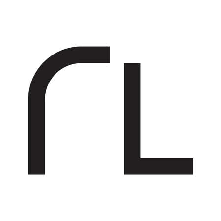 rl initial letter vectorのイラスト素材