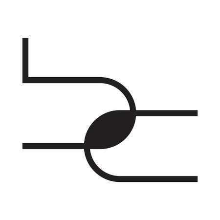 bc initial letter vector logoのイラスト素材