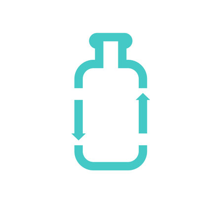 recycle bottle logo vector design templateのイラスト素材