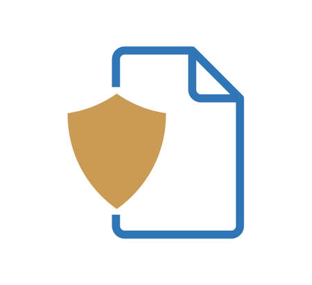 protect file logo vector design templateのイラスト素材