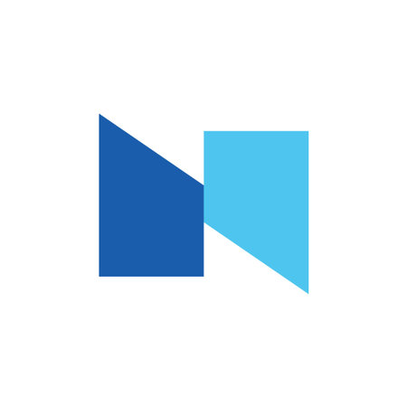 n logo vector design templateのイラスト素材