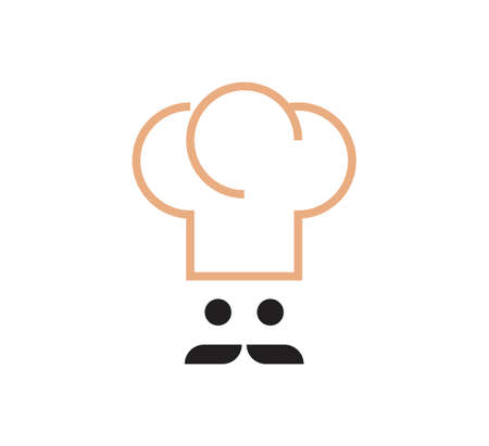 cooker chief logo vector design templateのイラスト素材