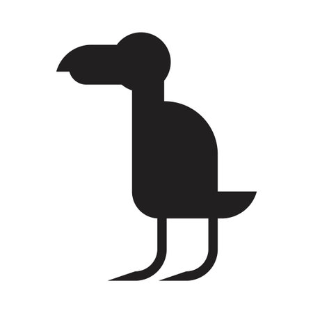 puffins icon vector sign designのイラスト素材